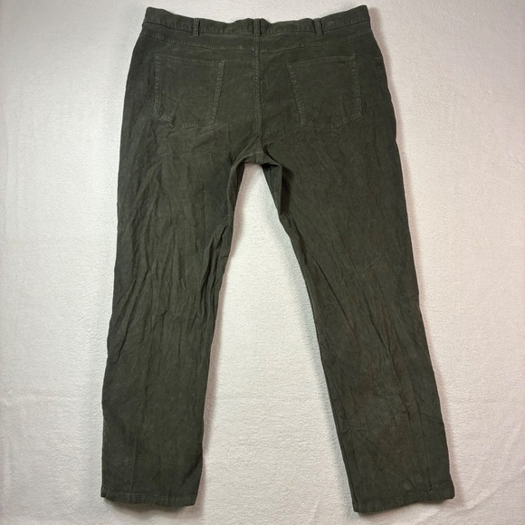 Brooks Brothers Red Fleece Corduroy Pants Men 42x30 Green Preppy Trousers Casual - Picture 2 of 7
